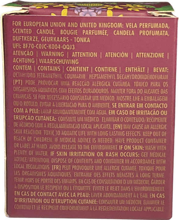 granado White Tonka Vintage Candle One Size - Reliked