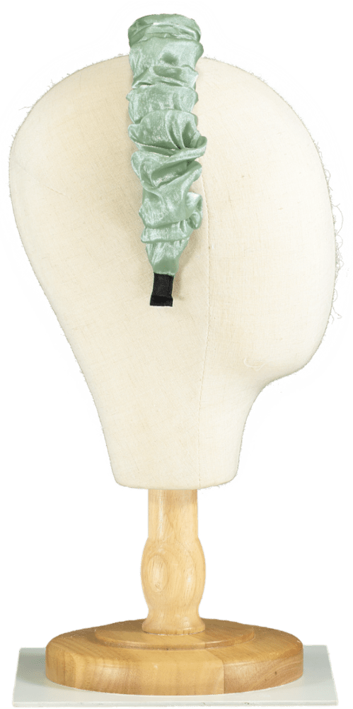Green Shirred Headband - Reliked