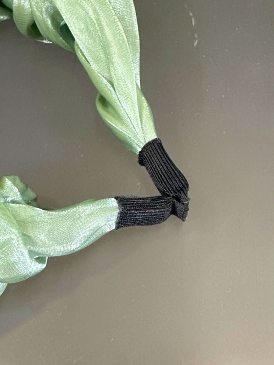 Green Shirred Headband - Reliked