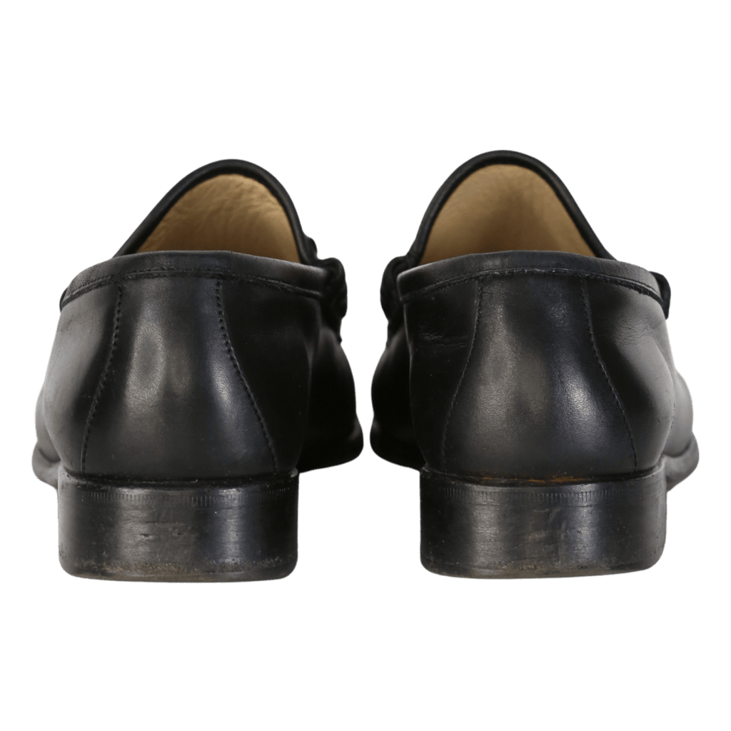 Gucci Black Leather Mocassino Pelle Mors Horsebit Loafers UK 4.5 EU 37.5 👠 - Reliked