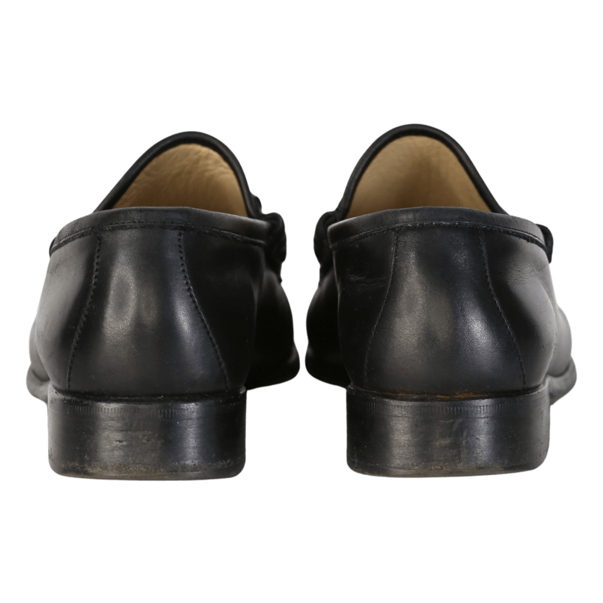 Gucci Black Leather Mocassino Pelle Mors Horsebit Loafers UK 4.5 EU 37.5 👠 - Reliked
