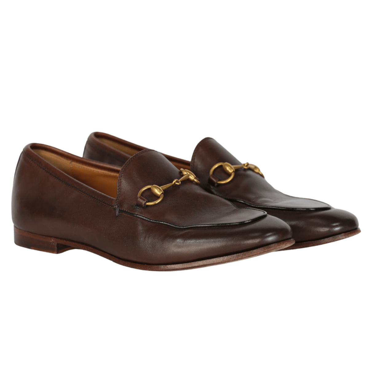 Gucci Classic Chocolate Brown / Gold Horsebit Leather Loafers UK 5 EU 38 👠 - Reliked