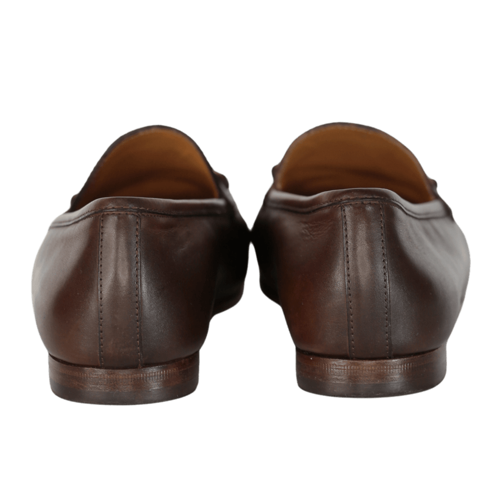 Gucci Classic Chocolate Brown / Gold Horsebit Leather Loafers UK 5 EU 38 👠 - Reliked