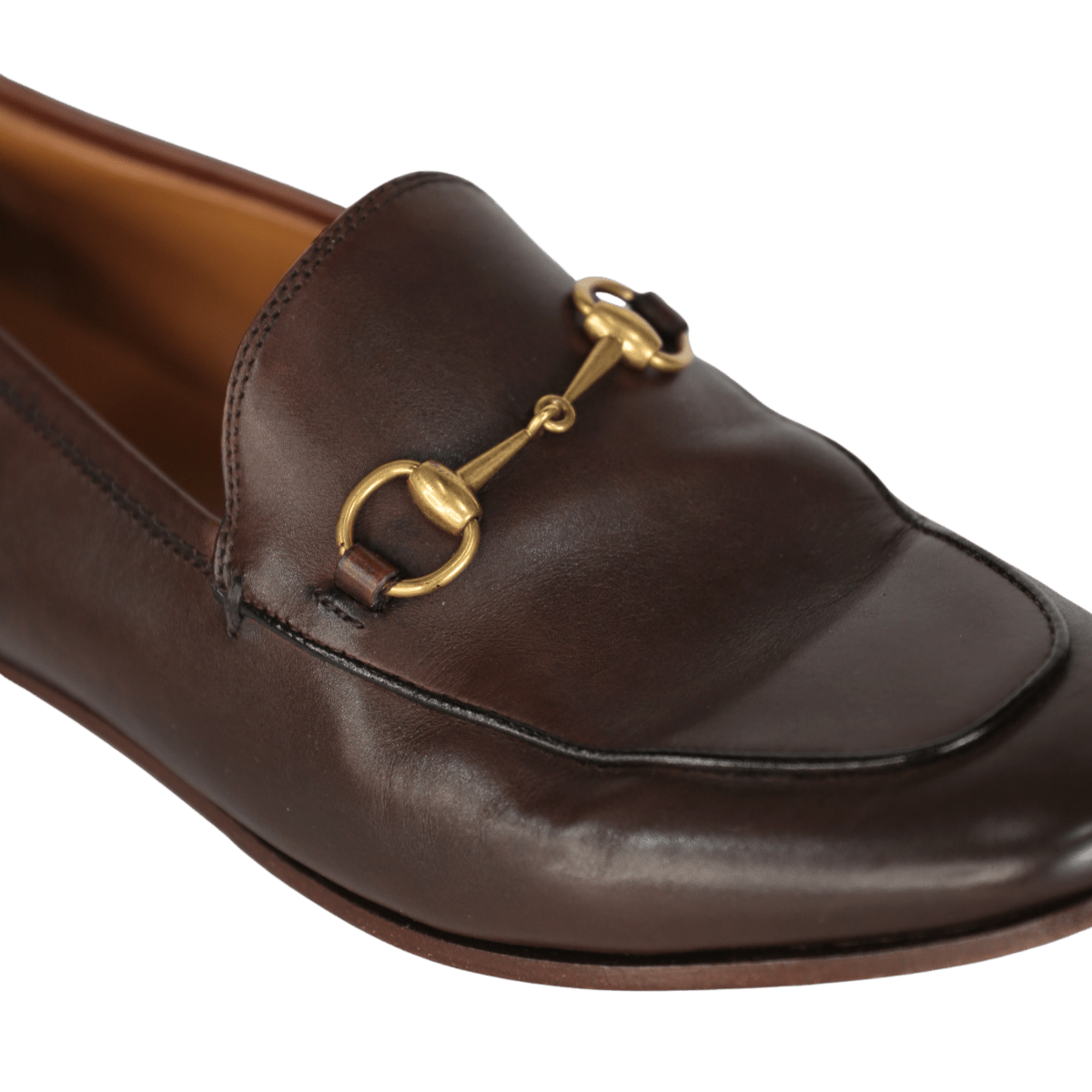 Gucci Classic Chocolate Brown / Gold Horsebit Leather Loafers UK 5 EU 38 👠 - Reliked