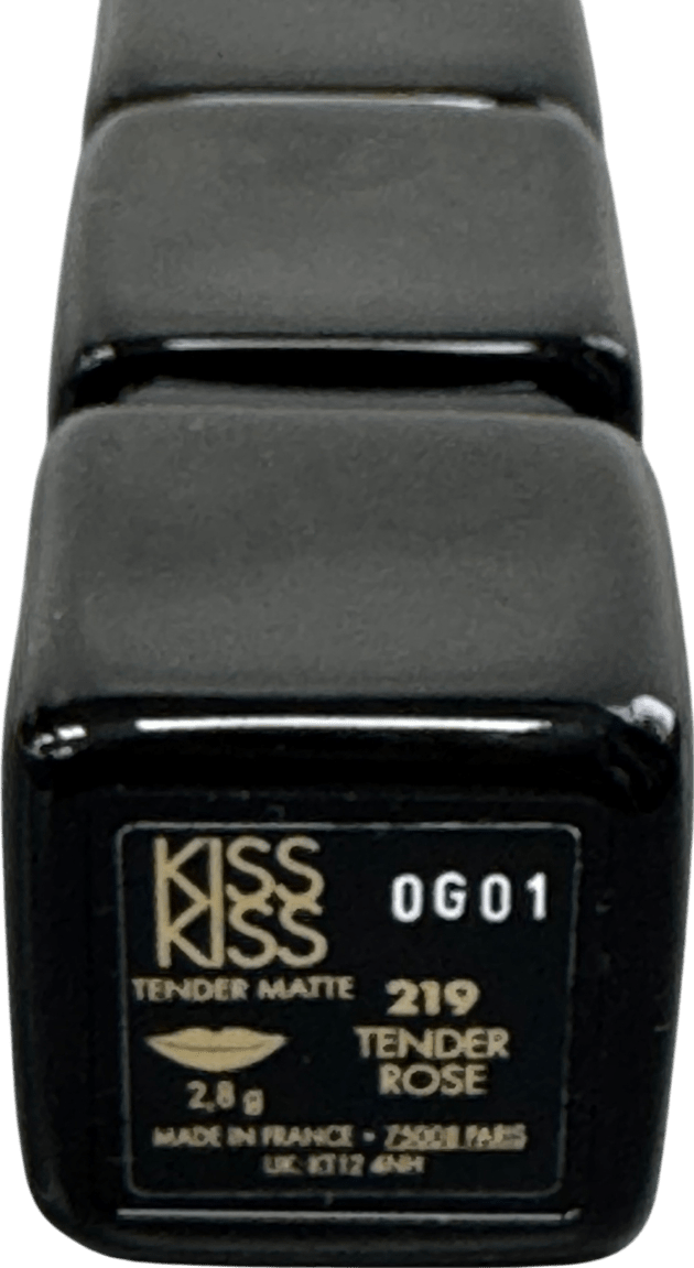 Guerlain Kisskiss 16h Comfort Lightweight Luminous Matte Lipstick 219 Tender Rose 2.8g - Reliked