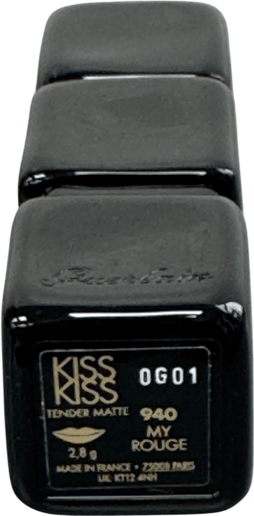 Guerlain Kisskiss 16h Comfort Lightweight Luminous Matte Lipstick 940 My Rouge 2.8g - Reliked