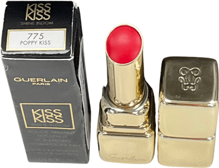 GUERLAIN PARIS Kisskiss Bee Glow Honey Tint Balm 775 Poppy Kiss 3.2g - Reliked