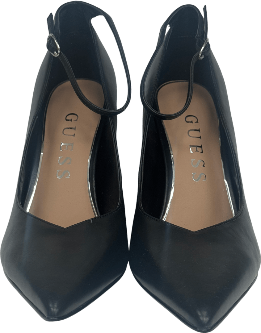 Guess Black Dabbey Genuine Leather Court Shoe UK 6 EU 39 👠 - Reliked