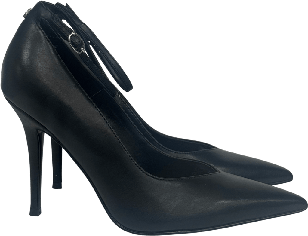 Guess Black Dabbey Genuine Leather Court Shoe UK 6 EU 39 👠 - Reliked