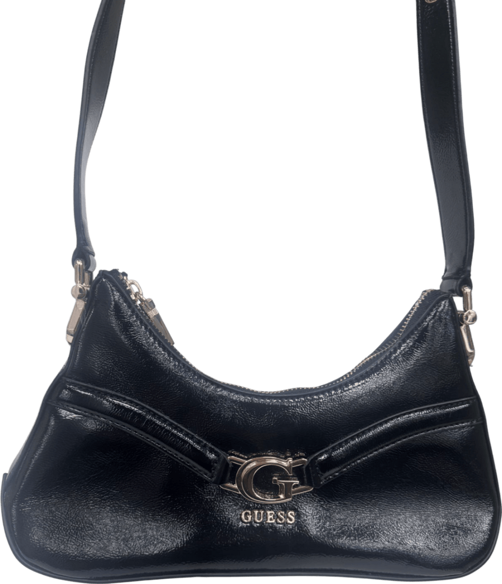 Guess Black Dea Patent Shoulder Bag One Size - Reliked