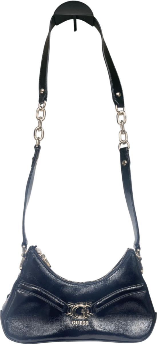 Guess Black Dea Patent Shoulder Bag One Size - Reliked