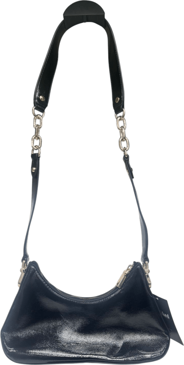 Guess Black Dea Patent Shoulder Bag One Size - Reliked