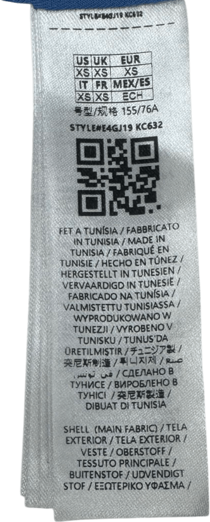 Guess Blue Halter Neck Sparkly Swim Suit UK XS - Reliked