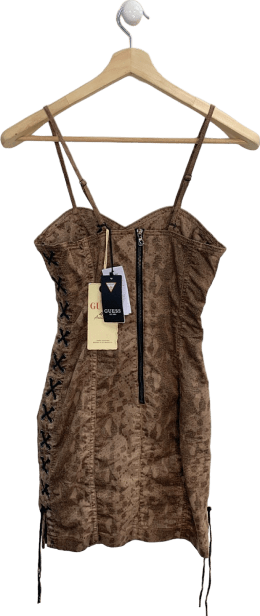 Guess Brown 40th Anniversary Dress UK S - Reliked