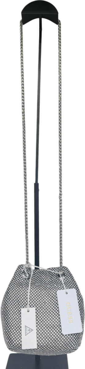 Guess Metallic Sofia Rhinestone Mini Bucket Bag One Size - Reliked