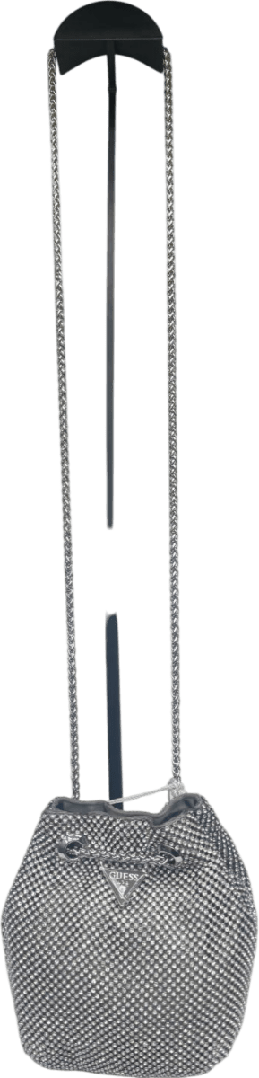 Guess Metallic Sofia Rhinestone Mini Bucket Bag One Size - Reliked