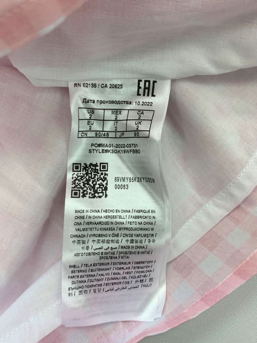 Guess Pink Gingham Smocked Dress Size 2 - Reliked