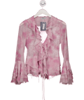 Guess Pink Tie - dye Blouse UK XS - Reliked