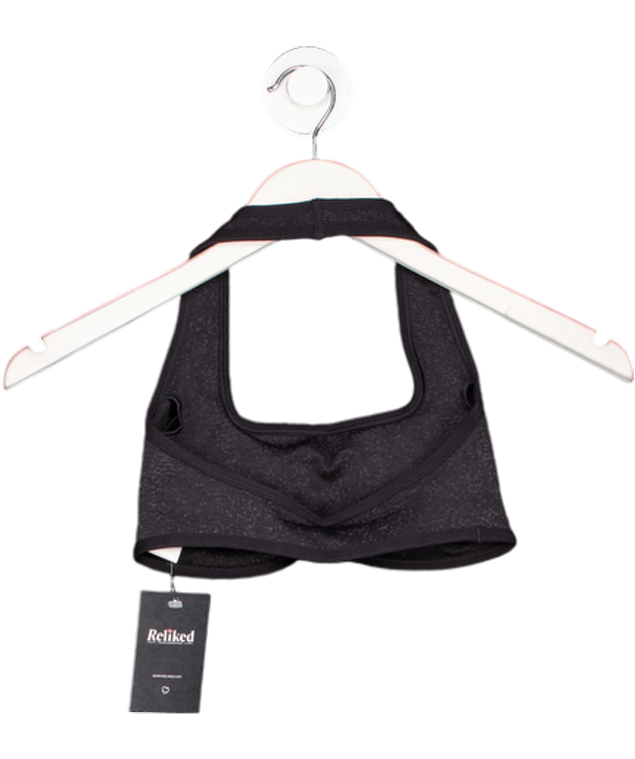 gymshark Black Adapt Fleck X Whitney Halterneck Sports Bra UK XS - Reliked