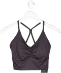 gymshark Black Elevate Longline Sports Bra UK S - Reliked