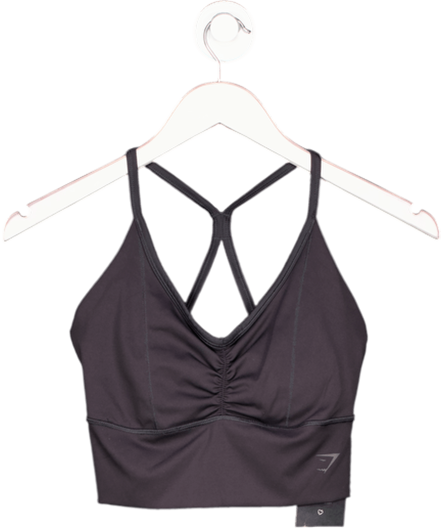 gymshark Black Elevate Longline Sports Bra UK S - Reliked