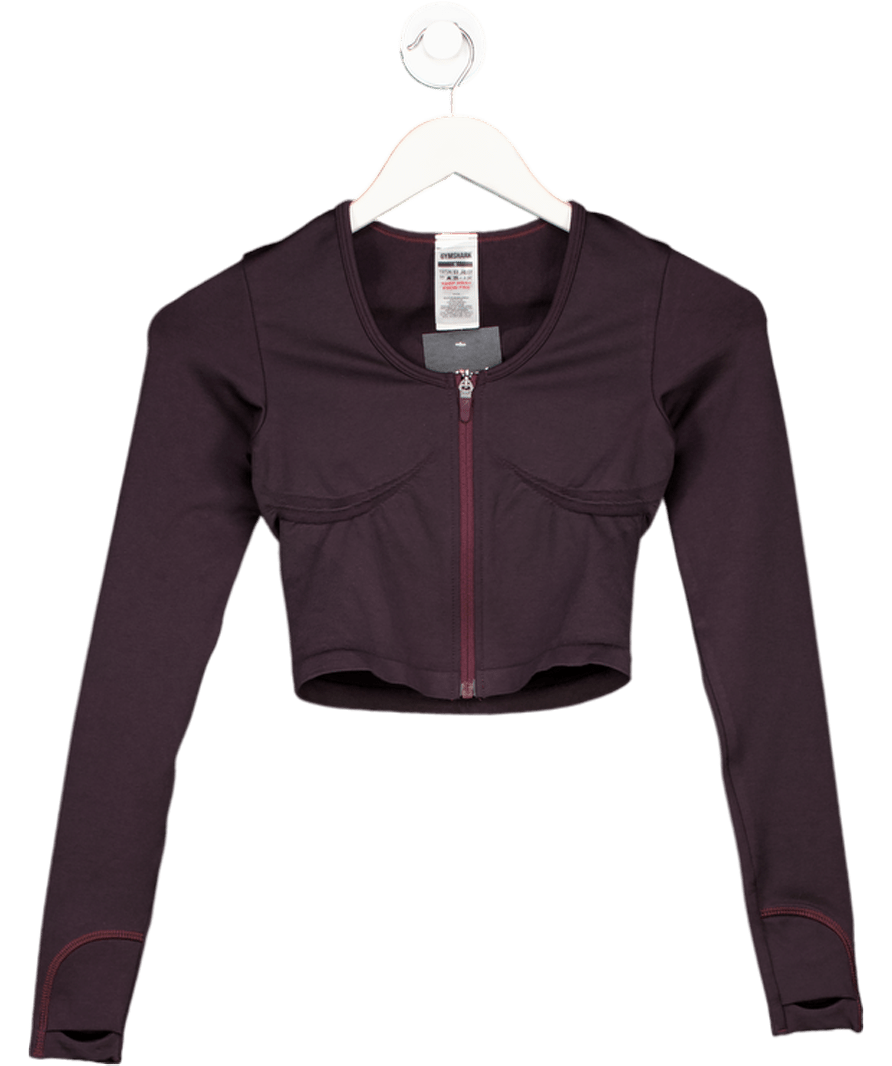 gymshark Black Lift Seamless Zip Up Jacket UK S - Reliked