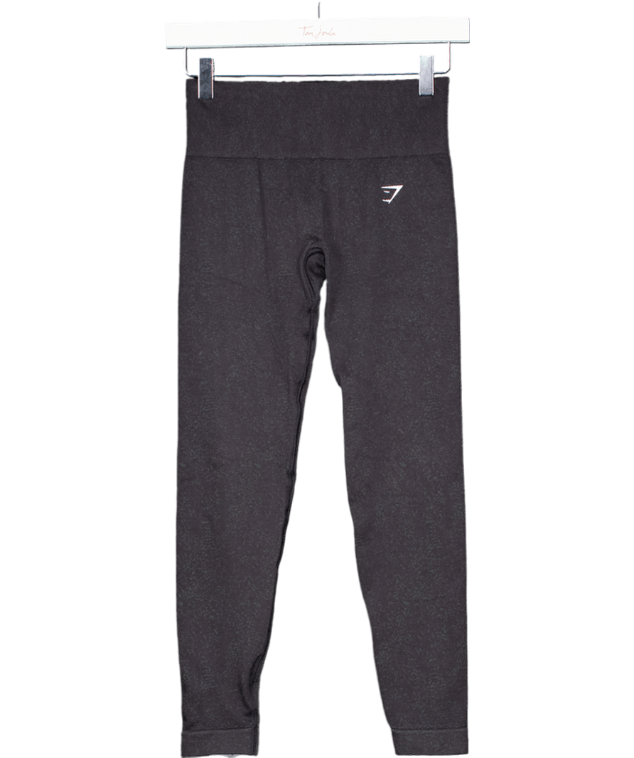 gymshark Black Marl Leggings UK S - Reliked