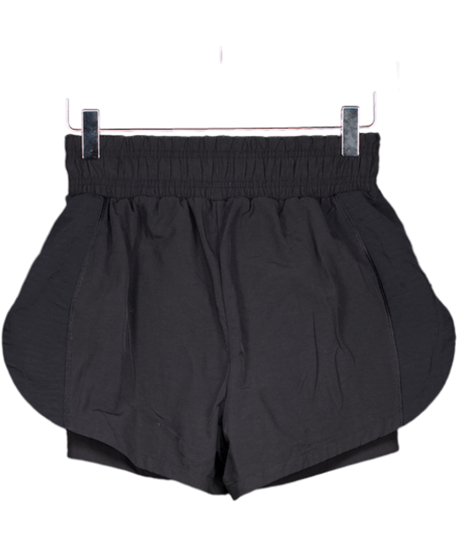 gymshark Black Running 2 In 1 Shorts UK XS - Reliked