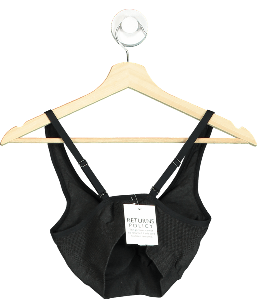 gymshark Black Vital Seamless 2.0 Sports Bra UK S - Reliked