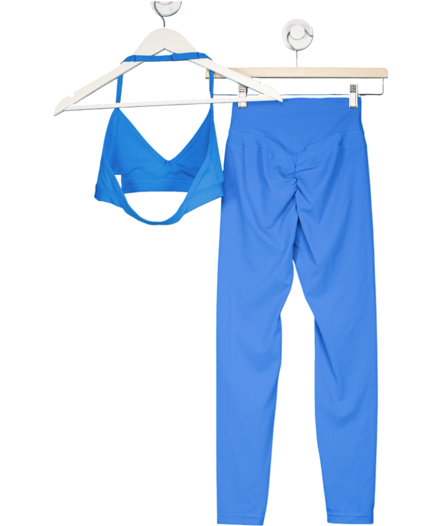 gymshark Blue 2 - piece Whitney Leggings Uk Xs And Halterneck Sports Bra UK S - Reliked