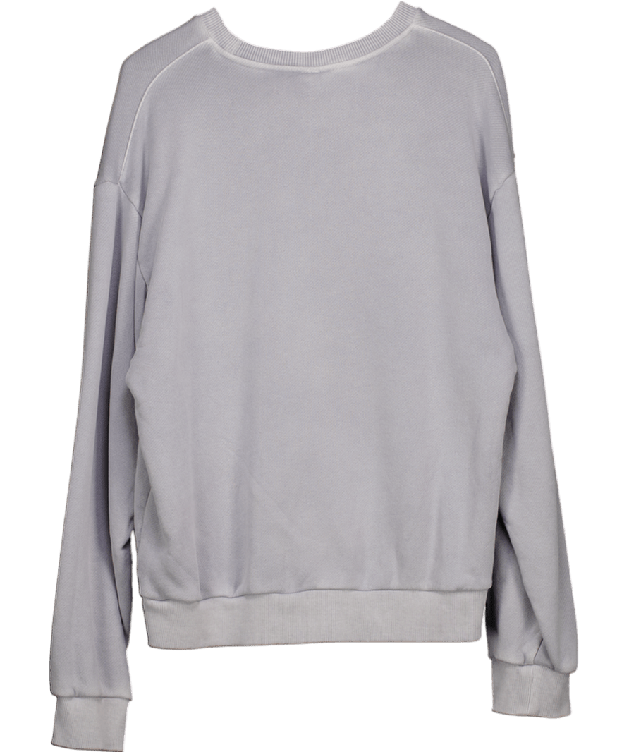 gymshark Blue Crest Oversized Crewneck Jumper UK M - Reliked