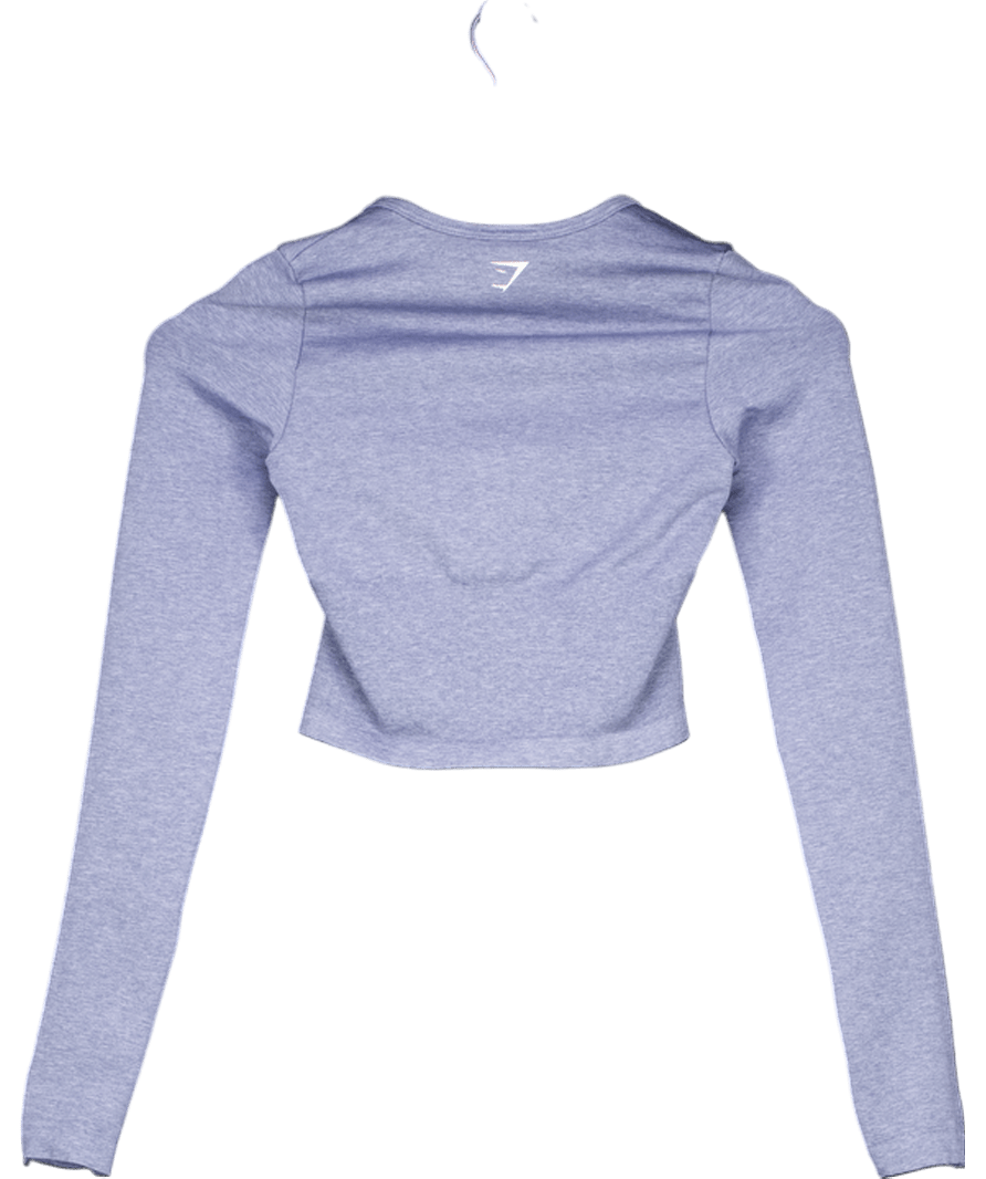 gymshark Blue Lift Seamless Zip Up Jacket UK XS - Reliked