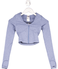 gymshark Blue Lift Seamless Zip Up Jacket UK XS - Reliked