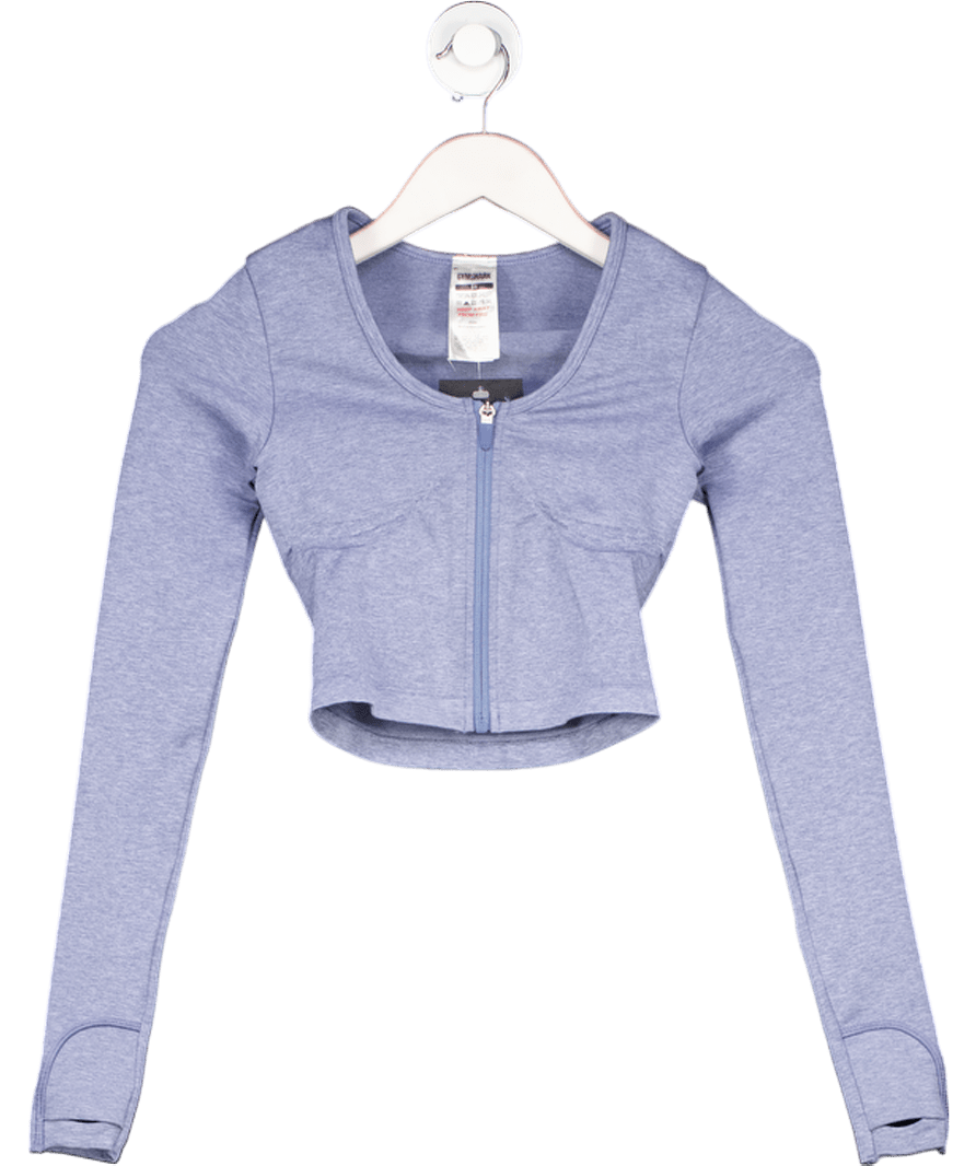 gymshark Blue Lift Seamless Zip Up Jacket UK XS - Reliked