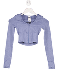 gymshark Blue Lift Seamless Zip Up Jacket UK XS - Reliked