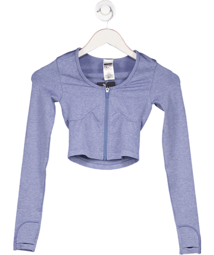 gymshark Blue Lift Seamless Zip Up Jacket UK XS - Reliked