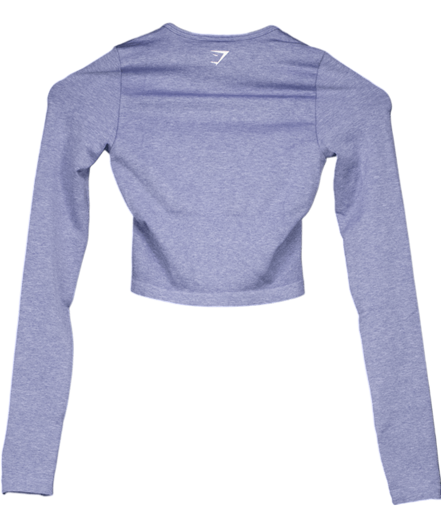 gymshark Blue Lift Seamless Zip Up Jacket UK XS - Reliked