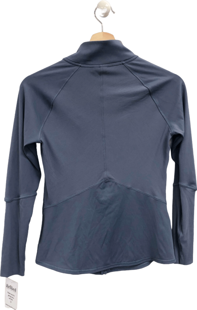 Gymshark Blue Long Sleeve Zip Jacket XS - Reliked