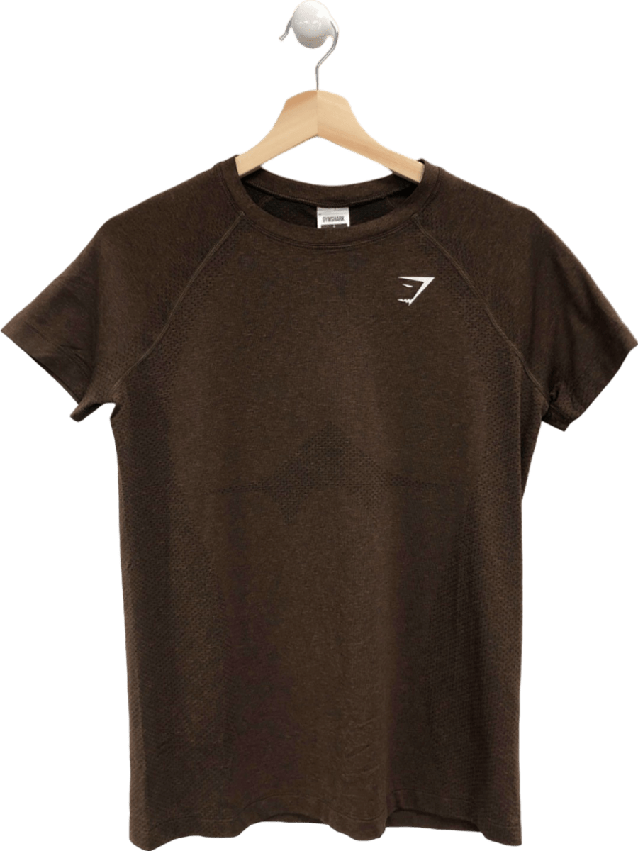 Gymshark Brown Seamless T-Shirt S - Reliked