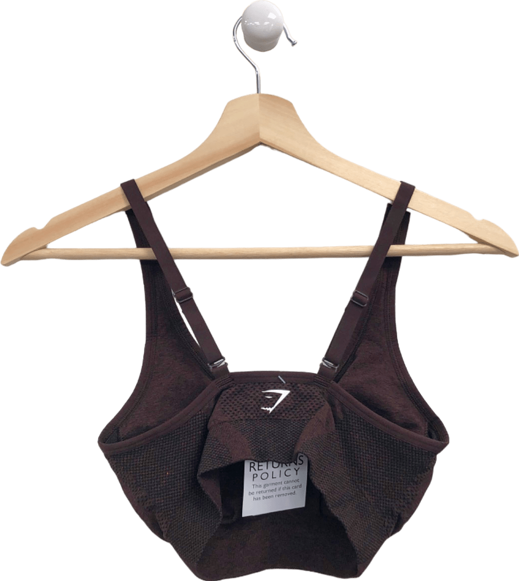 Gymshark Brown Sports Bra UK S - Reliked