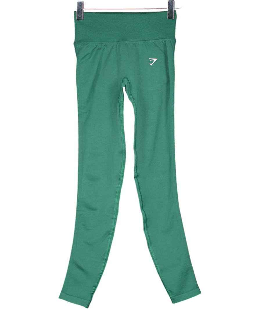 gymshark Green Lift Seamless Leggings UK S - Reliked