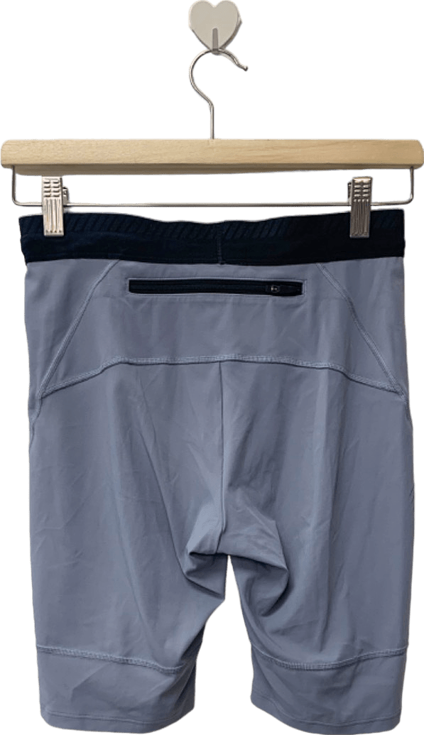 Gymshark Grey Cycling Shorts with Black Waistband UK S - Reliked