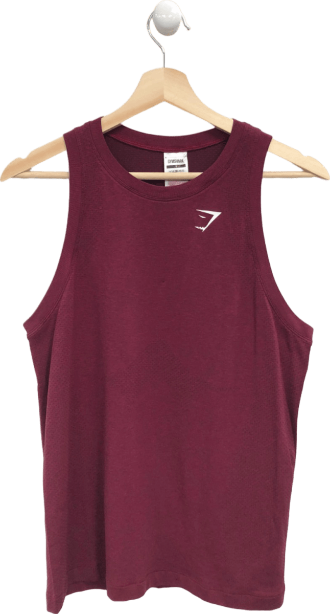 Gymshark Maroon Seamless Vest Top S - Reliked