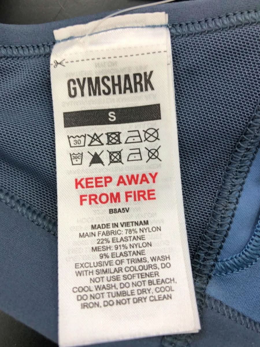 Gymshark Navy Blue Sports Bra S - Reliked