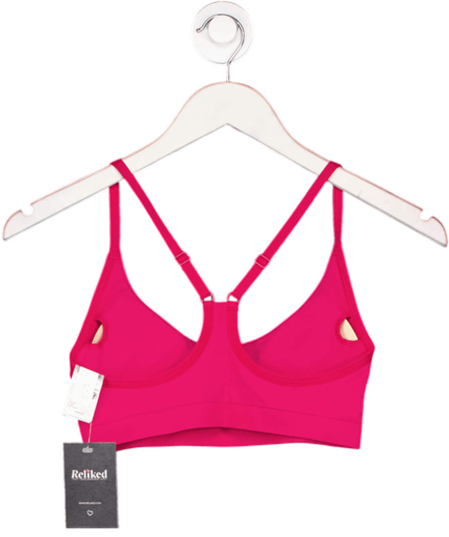 gymshark Pink Everyday Seamless Racerback Sports Bra UK S - Reliked