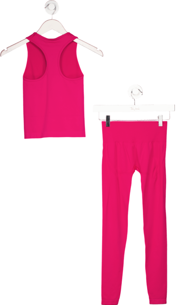 gymshark Pink Everyday Seamless Tight Tank And Leggings UK XS - Reliked