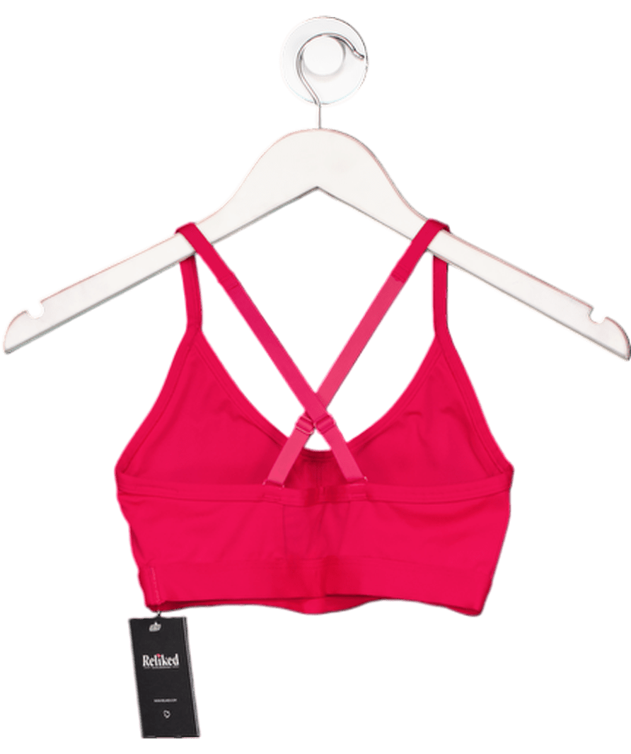 gymshark Pink Ruched Sports Bra UK XS - Reliked