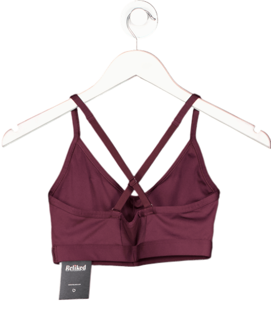 gymshark Purple Ruched Sports Bra UK S - Reliked