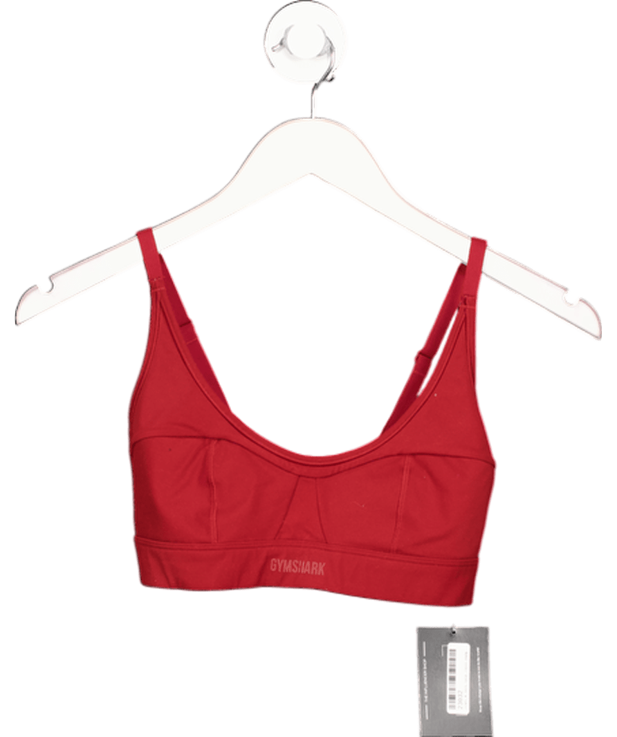 gymshark Red Superset Sports Bra UK XS - Reliked