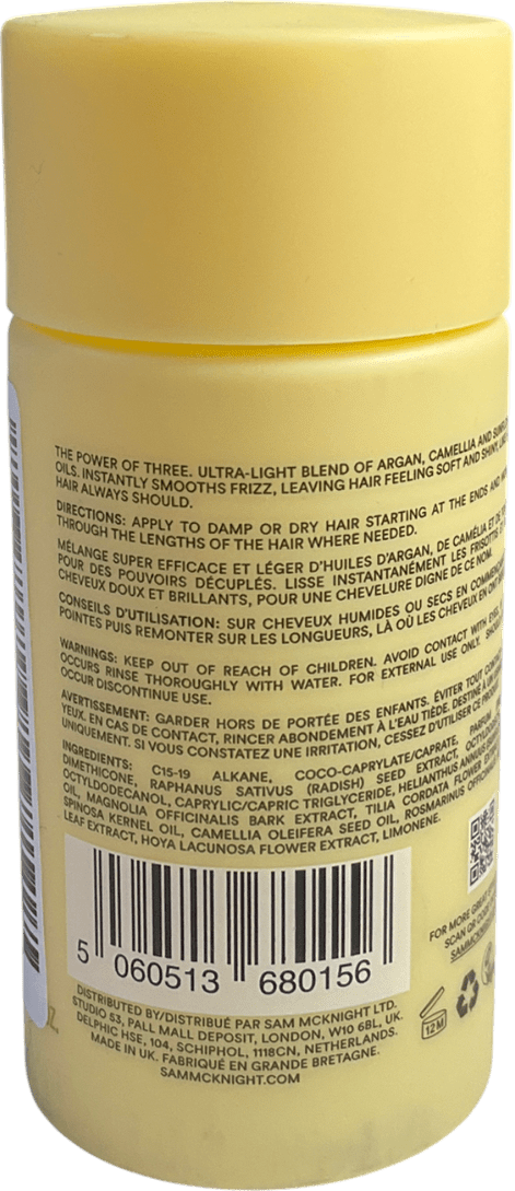 Hair By Sam Mcknight Love Me Do Nourishing Oil 50ml - Reliked